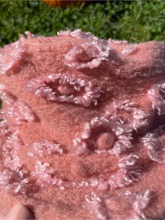 Soft Pink Textured Bucket Hat - Pleasant Pheasant • Made in Canada main image 5